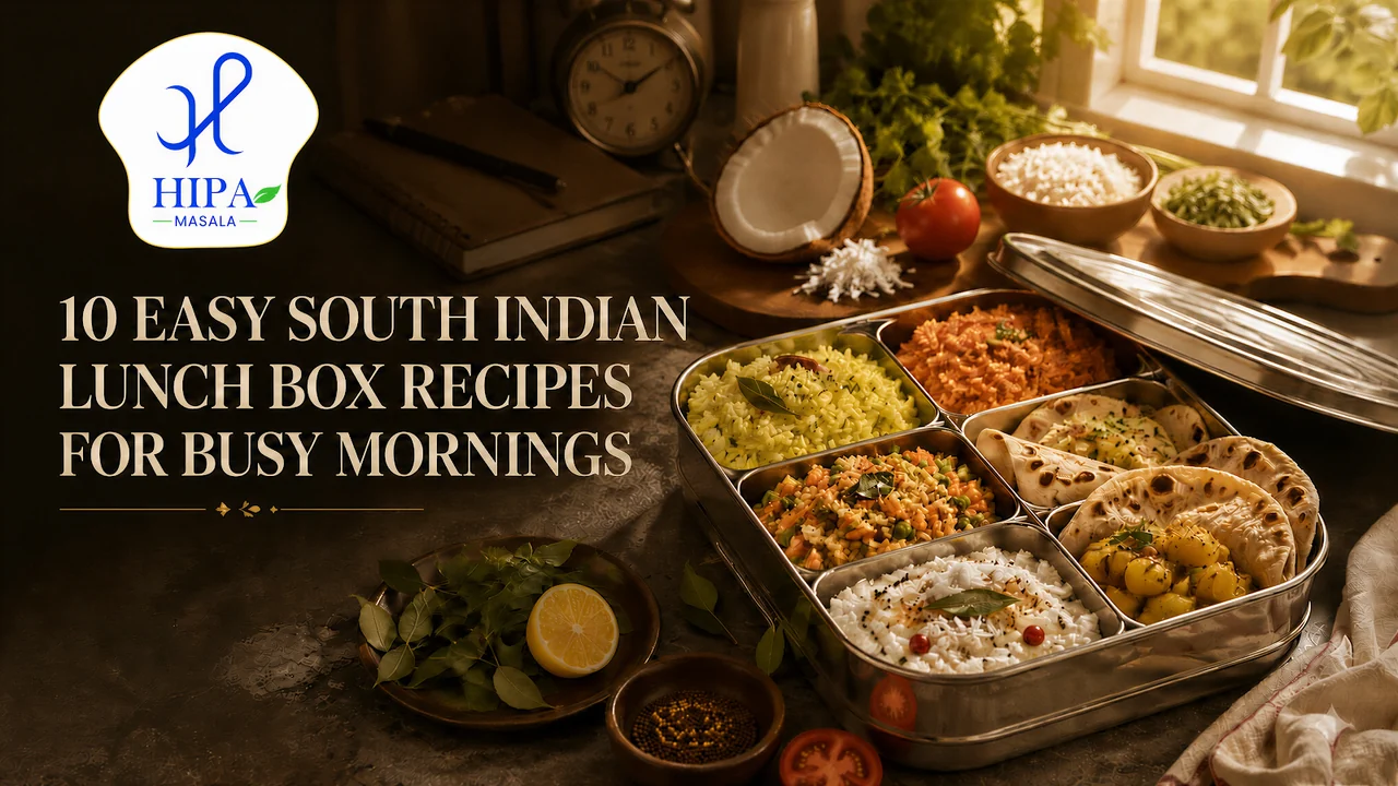 Original HIPA guide cover for South Indian lunch box recipes