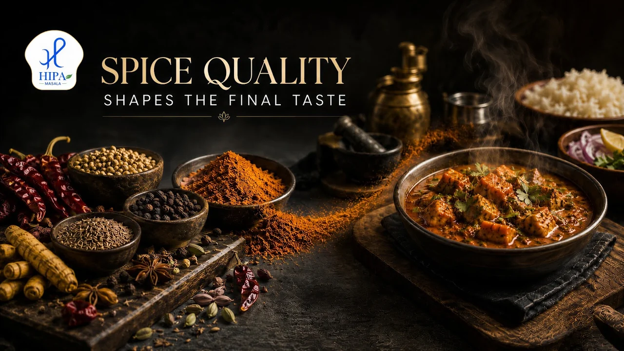 Original HIPA guide cover about spice quality, food taste and consistency
