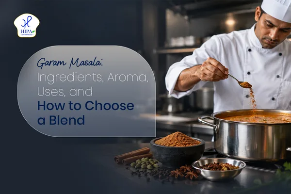 Freshly ground garam masala spice blend with whole spices including cinnamon, cardamom, cloves and peppercorns