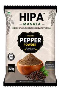 HIPA Masala Pepper Powder retail pack — ground black pepper for cooking